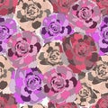 Seamless pattern,background with abstract peonies.